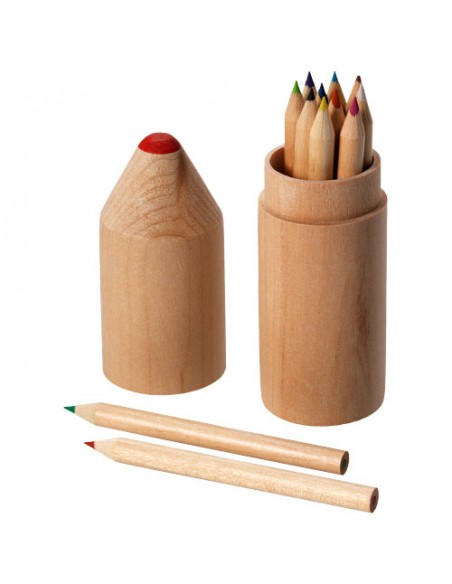 Set de 12 crayons de couleur Woody