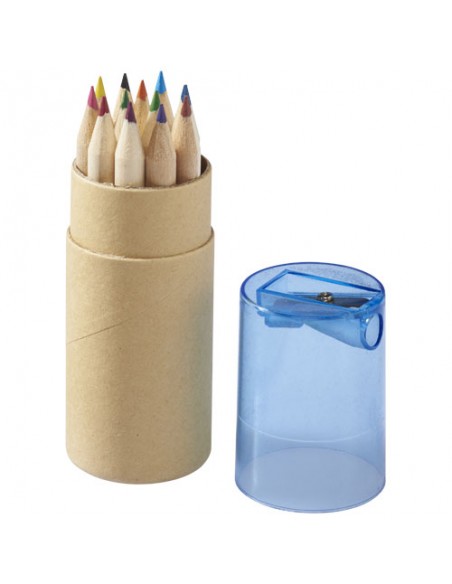 Set de 12 crayons de couleur avec taille crayon Hef