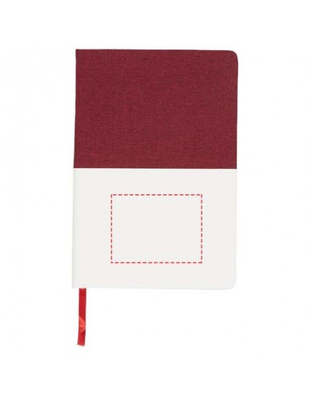 Carnet A5 en toile Two tone