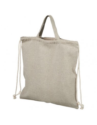 Sac a dos en coton recycle 150 g m Pheebs avec cordon de serrage