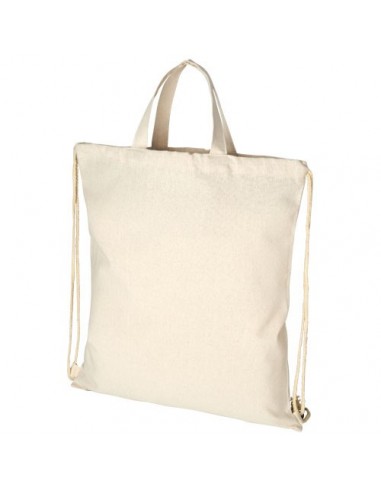 Sac a dos en coton recycle 210 g m Pheebs avec cordon de serrage