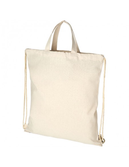 Sac a dos en coton recycle 210 g m Pheebs avec cordon de serrage