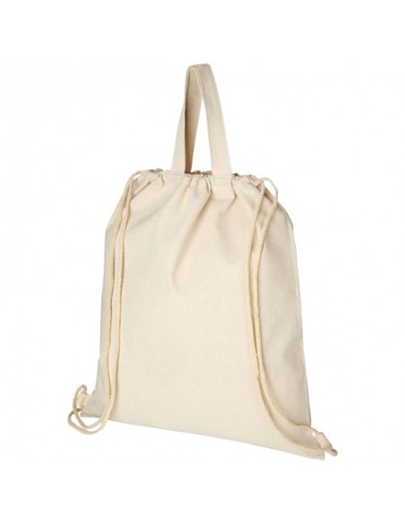 Sac a dos en coton recycle 210 g m Pheebs avec cordon de serrage